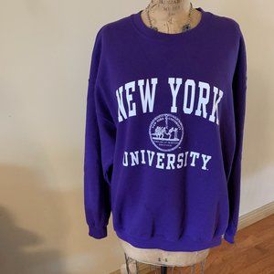 XL NYU Purple Sweatshirt